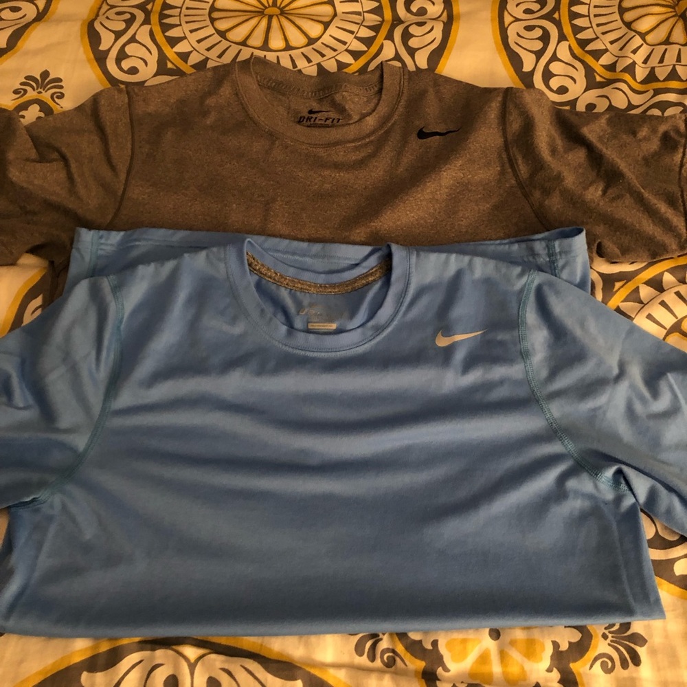 2 Men’s Nike Dri Fit t-shirts-like new worn twice